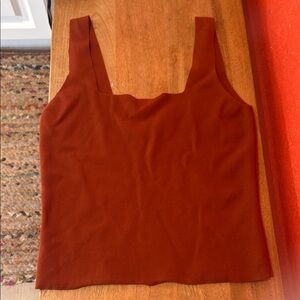 Vince Rust Sleeveless Top